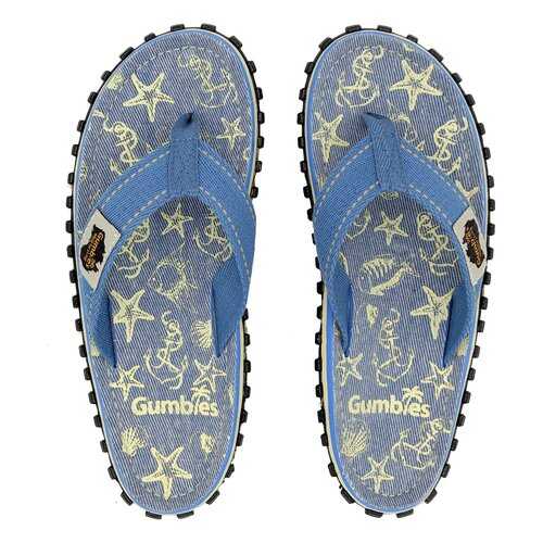 Шлепанцы женские Gumbies Islander Canvas Sea Shells 2020 (40) в Крокс