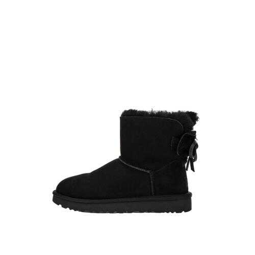 Угги женские UGG Classic Double Bow Mini черные 5 US в Крокс